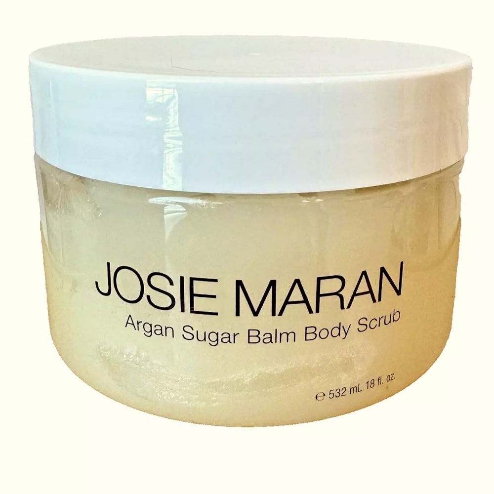 Josie Maran Argan Sugar Balm Body Scrub Soft Jasmine 18 oz Jar